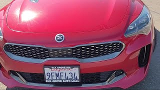 2019 Kia Stinger GT1 Sedan Elk grove Sacramento Folsom Lodi Galt [upl. by Aroled512]