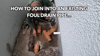 How to join into underground drain pipe [upl. by Sello]