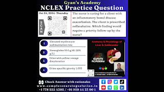 24 Oct NCLEX Practice Questions nclexrnquestions nclexpracticequestions nursingexam nursingcare [upl. by Lello]