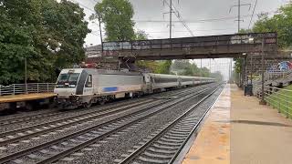 Amtrak amp NJ Transit Northeast Corridor Late Afternoon Action  North Elizabeth 92924 [upl. by Aisital]