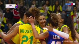 Amistoso Internacional de Vôlei Feminino 2019  Brasil x Argentina  Jogo 2 [upl. by Icram]