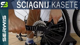 Ściąganie koła i kasety w rowerze Serwis roweru dla początkujących [upl. by Ariik]