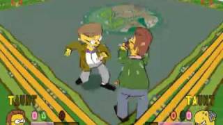 Simpsons Wrestling PSX Champion Circuit Fight 10  Flanders vs Smithers and Burns [upl. by Ten803]