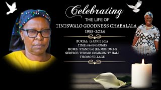 FUNERAL SERVICE OF TINTSWALO GOODNESS CHABALALA [upl. by Amliv]