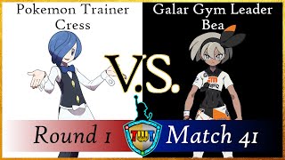 TWT Round 1 Match 41  Pokemon Trainer Cress VS Galar Gym Leader Bea [upl. by Enileoj]