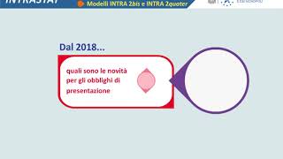 Intrastat  Novità 2018 [upl. by Kaplan112]