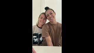 Ali Krieger and Ashlyn Harris  Couples Challenge [upl. by Elbas]