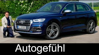 Audi SQ5 FULL REVIEW V6 petrol allnew Q5 test neu 2018  Autogefuehl [upl. by Carmita]