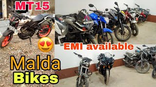 Malda Second hand bike showroom😍Sujapur SecondHand bike showroomMT15R15 Second hand Bike Showroom [upl. by Remoh]