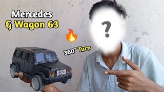 how to make a g wagon car with cardboard  handmade g wagon car  mercedes gwagon craft [upl. by Nigam641]