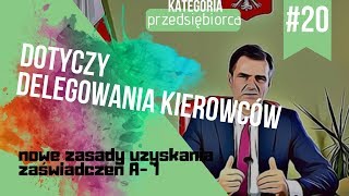 Delegowanie kierowców  A1 NOWE ZASADY [upl. by Renault]