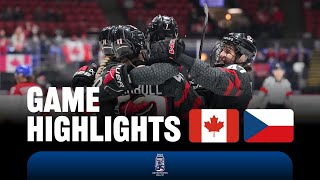 Game Highlights Canada vs Czechia  2024 womensworlds [upl. by Bouley]