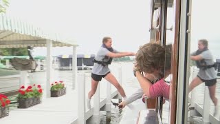 A look at mailboat jumper tryouts in Lake Geneva [upl. by Azaria]