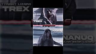 Trex Vs Nanuqsaurus edit dinosaur paleontology shorts jurassicworld [upl. by Aneerol]