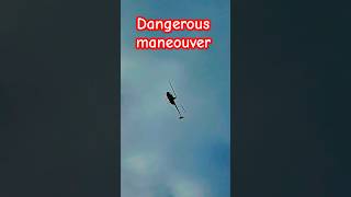 HELICOPTER PERFORMS DANGEROUS SIDEWAYS MANEUVER [upl. by Doughty313]