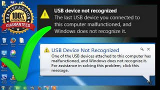 USB device not recognized Windows 781011ll USB port not working ll how to Fixed USB port [upl. by Eadahs]