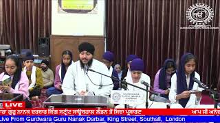 LIVE Gurdwara Guru Nanak Darbar Southall London UK GGNDSouthallShabadGurbaniUK [upl. by Wilkens]