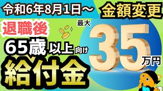 【金額変更】基本手当日額が約17％増額。最新の高年齢求職者給付金はいくらになる？給付金ルールを活かした、かしこい活用方法も解説 [upl. by Anoiuq]