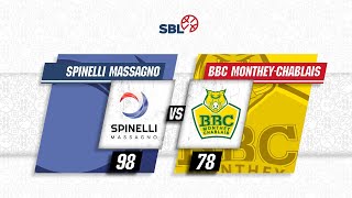 Spinelli Massagno vs BBC MontheyChablais  Game Highlights [upl. by Lattonia]