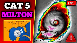 🔴 BREAKING Major Hurricane Milton Update  Catastrophic Impacts In Florida  24 Hours Till Landfall [upl. by Yrak]