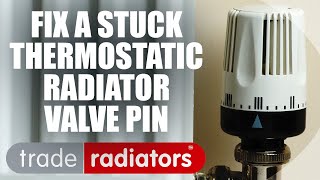 How to repair a thermostatic radiator valve with a stuck pin [upl. by Disario]