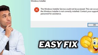 How to fix Windows Installer Service could not be accessed error  2024 [upl. by Maribel]