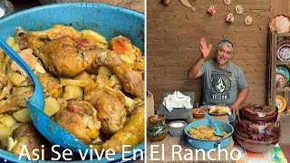 Preparo Una Receta De Pollo Doradito Con Mucho Sabor Asi Se Vive En El Rancho [upl. by Nilyam]