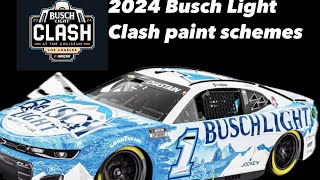 2024 NASCAR Busch Light Clash paint schemes [upl. by Are]