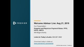 Advisor Live Webinar Reviewing the Medicare Hospital and Physician Payment Rules [upl. by Anilocin]