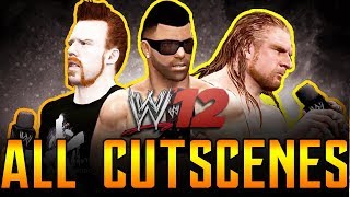 WWE 12  ALL CUT SCENES  Road To Wrestlemania [upl. by Blythe140]