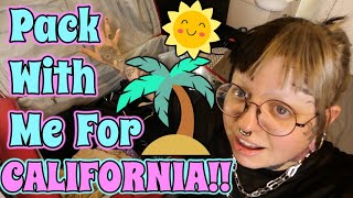 Pack With Me For My Holiday to California  Emily Boo [upl. by Aerdna]