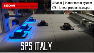 BECKHOFF XTS amp XPlanar  SPS Fair Parma 2022 [upl. by Wolliw]