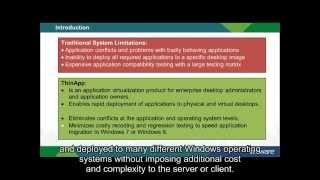 VMware ThinApp Fundamentals course  Module 1 [upl. by Cirdek]