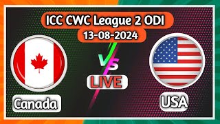 Canada vs USA CAN vs USA live USA vs CAN Live Match 20  Live Cricket Score ICC CWC League 2 [upl. by Notnef911]