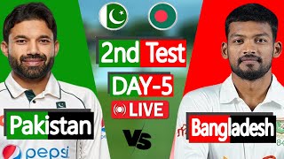 Ban vs Pak live match today  Bangladesh vs Pakistan Live Score  5th Day [upl. by Einahets]