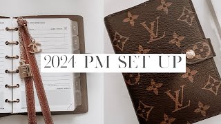 2024 Louis Vuitton PM Agenda Set Up  8LOTUS  Louis Vuitton Agenda Refill [upl. by Enneite781]