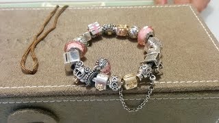 My Pandora Bracelet Collection Part 1 [upl. by Ydnamron]