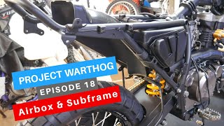 Project Warthog EP 18 KLR 650 Airbox and Subframe [upl. by Heinrick]