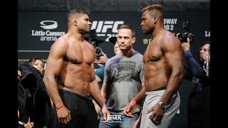 UFC 218 Alistair Overeem vs Francis Ngannou Staredown  MMA Fighting [upl. by Cart207]