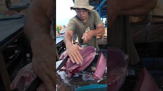 Amazing expert skill of cutting tuna with the finest meat tuna seafood fish streetfood [upl. by Aicilyt551]