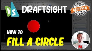 Draftsight How To Fill A Circle [upl. by Egerton]