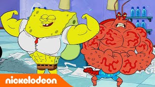 SpongeBob Schwammkopf  SpongeBob wird richtig fit  Nickelodeon [upl. by Ardnosak]