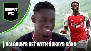 Folarin Balogun has a watch riding on a bet with Arsenal’s Bukayo Saka  ESPN FC [upl. by Michail65]