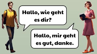 Deutsch Lernen  Deutsch Lernen Mit Dialogen A1A2  Deutsch Dialoge für Anfänger [upl. by Gerdeen]