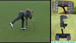 Lucas Glover New Putting Style quotLongquot Putter Specs [upl. by Anialahs]