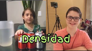 Densidad para niños  Experimento densidad refrescos y azúcar flota o se hunde [upl. by Aserehs]