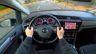 2021 VW Touran 20 TDI Active  pov test drive [upl. by Rebmetpes]