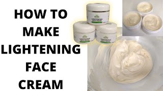 How To Make ORGANIC Lightening Face Cream with Plants Base Ingredients [upl. by Olney456]