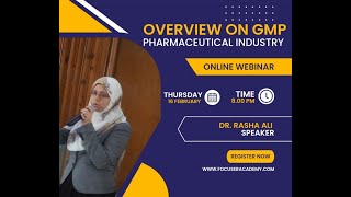 Overview on GMP Basics for Pharmaceutical Industry [upl. by Ulrica125]