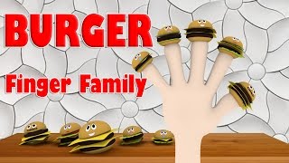 BURGER Finger Family 3D Nursery Rhyme for children  Happy Kids Song [upl. by Clotilda642]